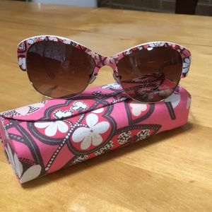 New Vera Bradley Ashleigh Sunglasses Blush Pink
